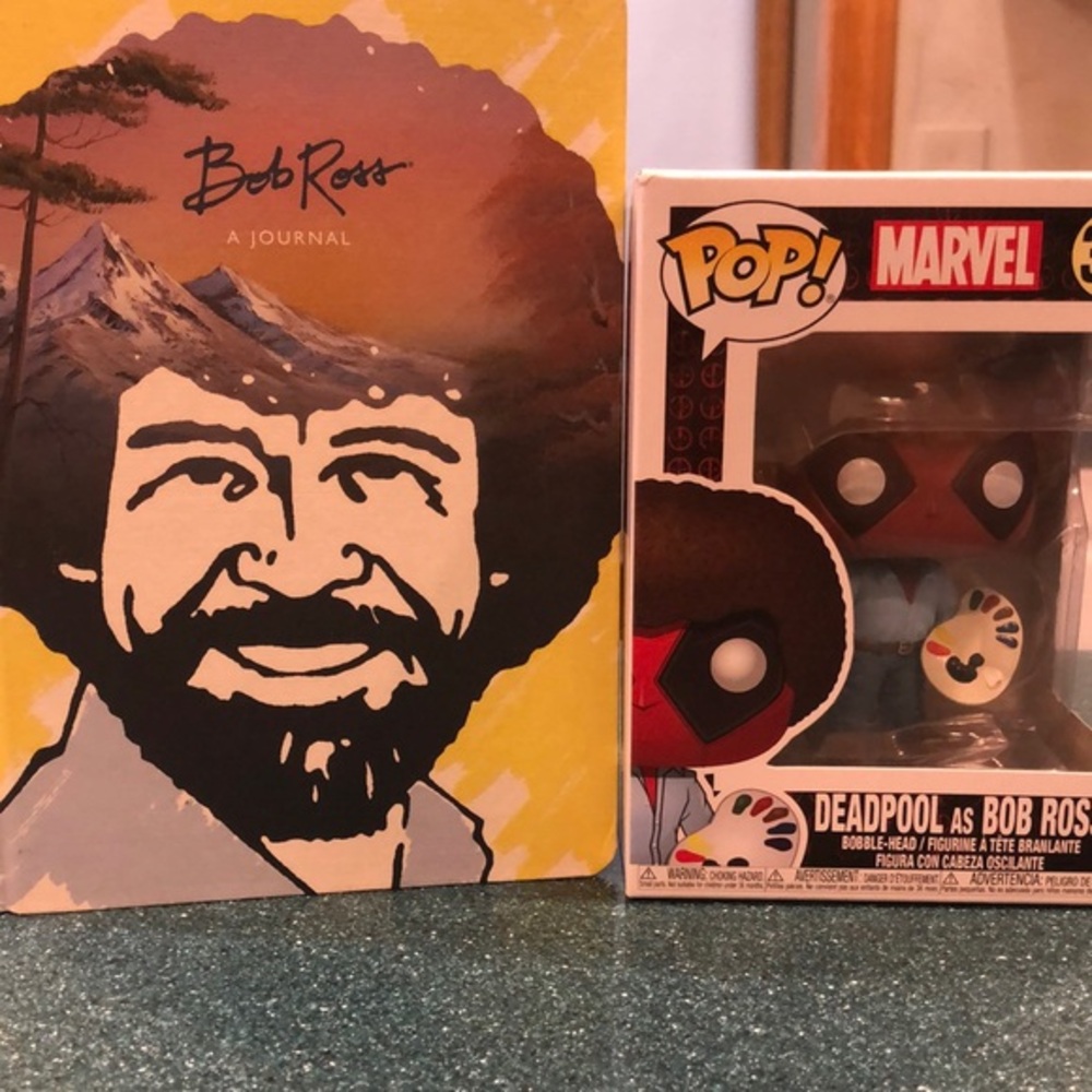Bob Ross Deadpool Marvel Pop 319